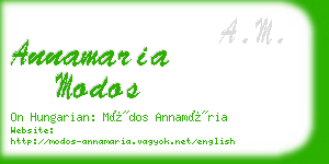 annamaria modos business card